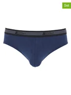 Majtki męskie - COTONELLA Slipy (2 pary) w kolorze granatowym - miniaturka - grafika 1