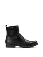 Botki męskie - Czarne trzewiki męskie - miniaturka - grafika 1