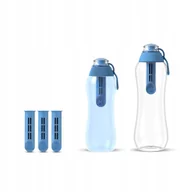 Butelki filtrujące - ZESTAW Butelka 300 ml Butelka 500 ml Niebieska z 3 Filtrami - miniaturka - grafika 1