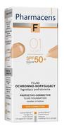 Pharmaceris Pharmaceris F fluid ochronno korygujący z ochroną spf 50+ IVORY 01 30 ml