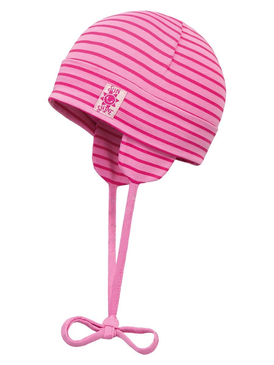 Wiązana czapka dzianinowa różowa Döll r.43