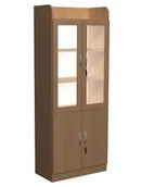 Meble do szkół i przedszkoli - Szafa szkolna z witryną Bałtyk K - miniaturka - grafika 1