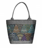 Torebki damskie - Sunlovers, Torba filcowa Polo, Jasmina, 10x28x28 cm - miniaturka - grafika 1