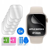 Akcesoria do smartwatchy - FOLIA do Apple Watch 9 41mm HYDROŻELOWA OCHRONNA na ekran 3D 6 sztuk - miniaturka - grafika 1