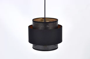 Elegancka lampa wisząca z czarno-złotymi abażurami K-5280 z serii AMOS - Lampy sufitowe - miniaturka - grafika 3