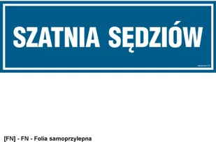 SIGNPROJECT PA308 - Szatnia sędziów 600x200 - Tablice BHP - miniaturka - grafika 1