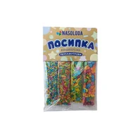 Dodatki do ciast w proszku - Posypka cukrowa Mix groszek paleczka perlowa "Tsvit i aromat" 24g - miniaturka - grafika 1