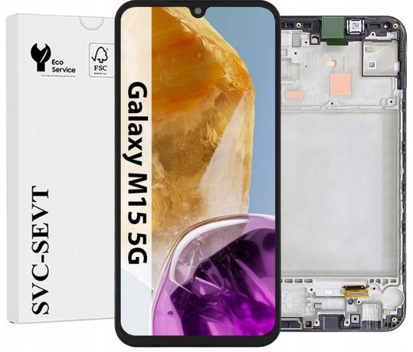 UTS-Group Wyświetlacz Do Samsung Galaxy M15 5G M156 M156B Oryginał LCD Ekran Ramka
