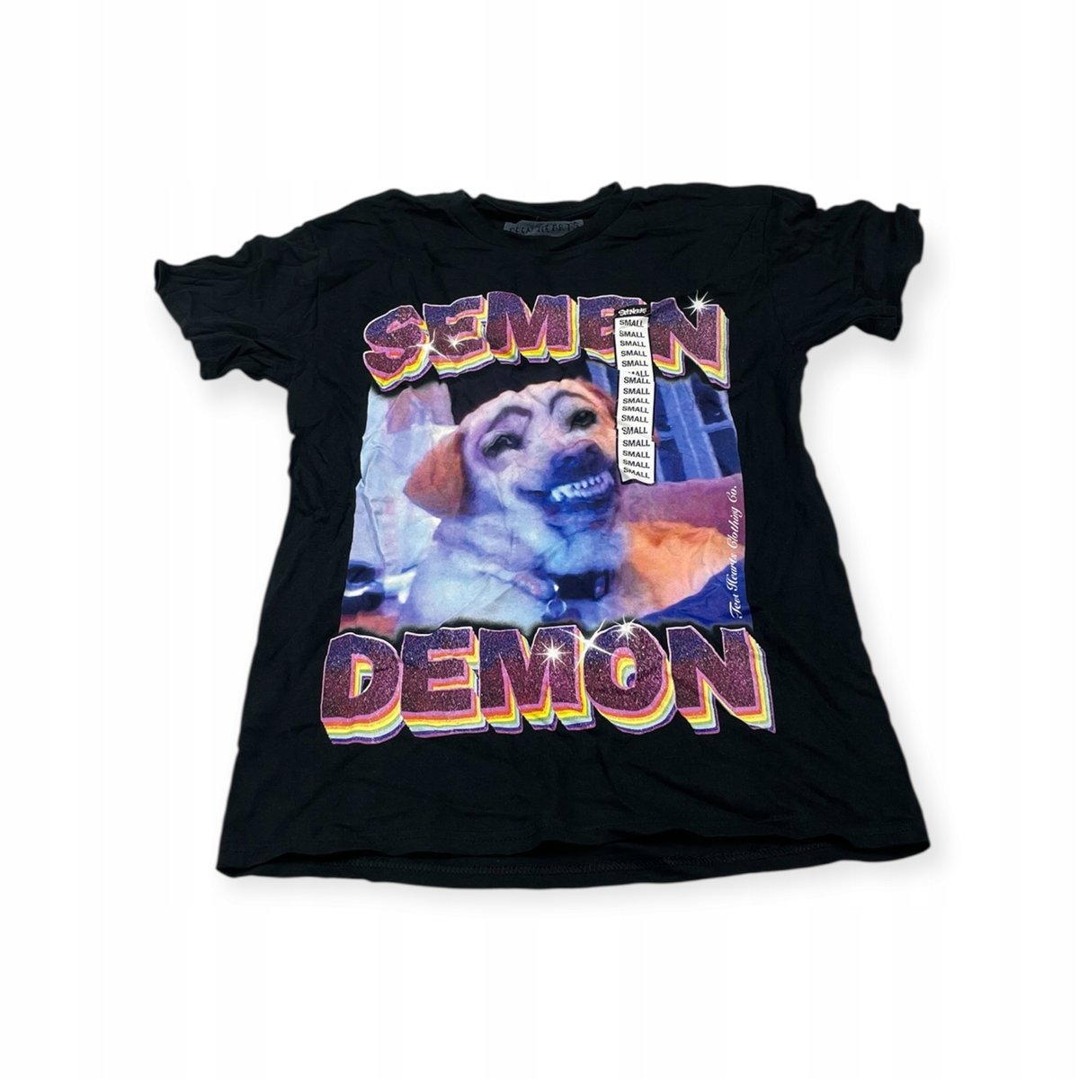 Koszulka T-shirt męski okrągły dekolt SPENCER'S teen hearts S