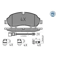 Klocki hamulcowe - Klocki hamulcowe - komplet MEYLE 025 220 3417/PD - miniaturka - grafika 1
