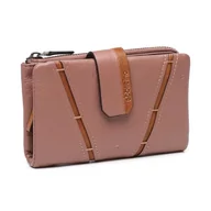 Portfele - Abbacino Średni Portfel w Bicolor Skóra, Różowy, Única - miniaturka - grafika 1