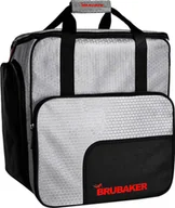 Torebki damskie - BRUBAKER SuperTec Torba na buty narciarskie Torba na kask Plecak z przegrodą na buty - srebrno-czerwony - miniaturka - grafika 1
