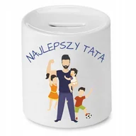 Skarbonki - SKARBONKA DLA TATY NAJLEPSZY TATA PREZENT z Nadrukiem ze Zdjęciem - miniaturka - grafika 1