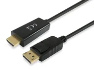 Adaptery i przejściówki - Equip 119391 adapter kablowy 3 m DisplayPort HDMI Czarny - miniaturka - grafika 1