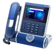 Telefonia VoIP - Alcatel-Lucent Enterprise ALE-400 telefon VoIP Niebieski LCD 3ML27410AA - miniaturka - grafika 1