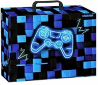 Teczki i skoroszyty - STARPAK Teczka z rączką A4/95mm Pad blue 559320 - miniaturka - grafika 1