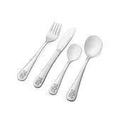 Zestawy sztućców - Komplet sztućców dziecięcych Teddy flock 4-elementowy - miniaturka - grafika 1