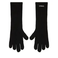 Rękawiczki - Rękawiczki Damskie PINKO Grecia 105997 A2Z4 Czarny - miniaturka - grafika 1