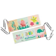 Zabawki sensoryczne - Babyono Dwustronna Książeczka Sensoryczna Under The Sea 0m+ - miniaturka - grafika 1