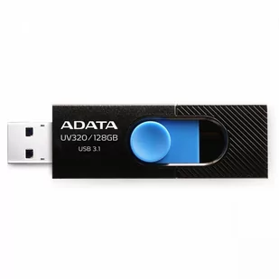 Adata 128 GB uv320 USB 3.1. Black/BLU Dash Drive USB Flash Drives, auv320 128 G-rbkbl (DashDrive USB Flash Drives backward Compatible with USB 2.0) (AUV320-128G-RBKBL) - Huby USB - miniaturka - grafika 1