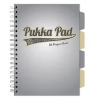 Zeszyty szkolne - Kołozeszyt Pukka Pad B5 Project Book Design B5 szary kratka - miniaturka - grafika 1