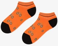 Skarpetki męskie - Stopki męskie bawełniane z motywem rowerowym pomarańczowe Bikes 2 Marilyn - miniaturka - grafika 1
