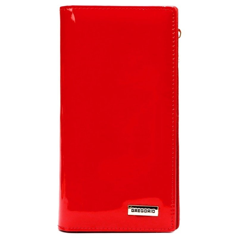 Gregorio LS-124 RED portfel damski skórzany czerwony RFID DAR 69