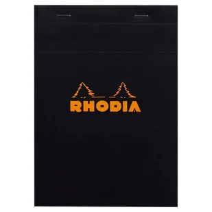 Blok Rhodia N°16 A5 14,8x21 cm, kratka, czarny - Notesy i bloczki - miniaturka - grafika 1