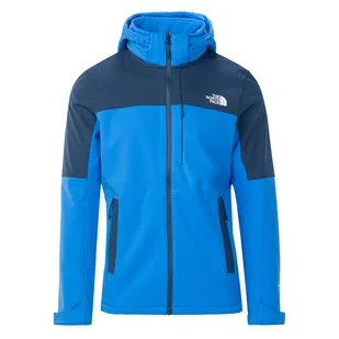 Męski Softshell THE NORTH FACE M DIABLO SOFTSHELL DETACHABLE HOOD NF0A7ZFSOFX1 – Niebieski - Bluzy sportowe męskie - miniaturka - grafika 1