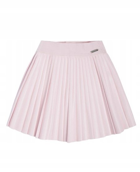 Guess Różowa Plisowana Spódniczka Dziecięca Z Metalową Etykietą 118-122 Gna