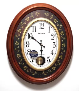 Zegar ścienny Rhythm CMJ580NR06 60 cm kuranty wahadło - Zegary Zegar ścienny Rhythm CMJ580NR06 60 cm kuranty wahadło - Zegary - miniaturka - grafika 1