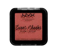 Róże do policzków - NYX Professional Makeup Professional Makeup - Sweet Cheeks - Glow Creamy Powder Blush - Błyszczący róż do policzków - 10 SUMMER BREEZE NYXPBDPO-DOPO-05 - miniaturka - grafika 1
