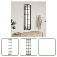 Lustra - Lustro ścienne Living Store czarne 30x100 cm prostokątne żelazo - miniaturka - grafika 1