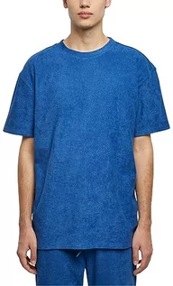 Koszulki męskie - Urban Classics Męski T-shirt Oversized Towel Tee royal M, Royal, M - grafika 1