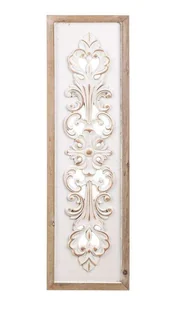 Dekoracja Ścienna Drewniana Biała 92X27X2,5 Cm - Dekoracje domu - miniaturka - grafika 1
