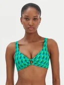 Stroje kąpielowe - Seafolly Góra od bikini Sorrento 31467-277 Zielony - miniaturka - grafika 1