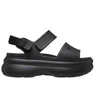 Sandały damskie - Sandały damskie Crocs Soho Y-Strap 211755-001 - czarne - miniaturka - grafika 1