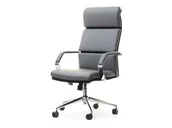Fotele i krzesła biurowe - Elegancki Fotel Biurowy Z Podłokietnikami Dobiura Bond Szary - miniaturka - grafika 1