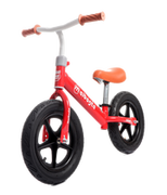 Rowerki biegowe - Berry-08 czerwony rowerek biegowy dla dwulatka + pompka do kół - miniaturka - grafika 1