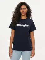 Koszulki i topy damskie - Wrangler T-Shirt 112352289 Granatowy Regular Fit - miniaturka - grafika 1