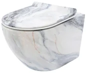 Miski WC - Rea Misa WC podwieszana Carlos Slim Rimless Granit Matt C8003 - miniaturka - grafika 1