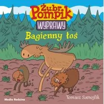 Bagienny łoś Żubr Pompik Tomasz Samojlik - Książki edukacyjne - miniaturka - grafika 1