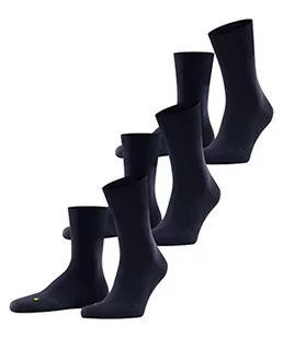 FALKE Uniseks Skarpety Run 3-Pack U SO Bawełna jednokolorowe 3 Pak, Niebieski (Marine 6120), 44-45 - Skarpetki męskie - miniaturka - grafika 1