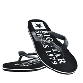 Klapki i japonki męskie - Klapki męskie japonki BIG STAR LL174444 czarne - miniaturka - grafika 1