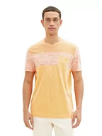 Koszulki męskie - TOM TAILOR T-shirt męski, 22225 - Washed Out Orange, L - miniaturka - grafika 1