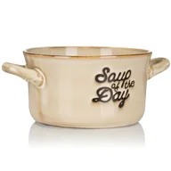 Miski i półmiski - Miska na zupę z kamionki 500 ml beż - miniaturka - grafika 1