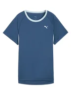 Koszulki sportowe damskie - Puma Koszulka "Velocity" w kolorze niebieskim do biegania - miniaturka - grafika 1