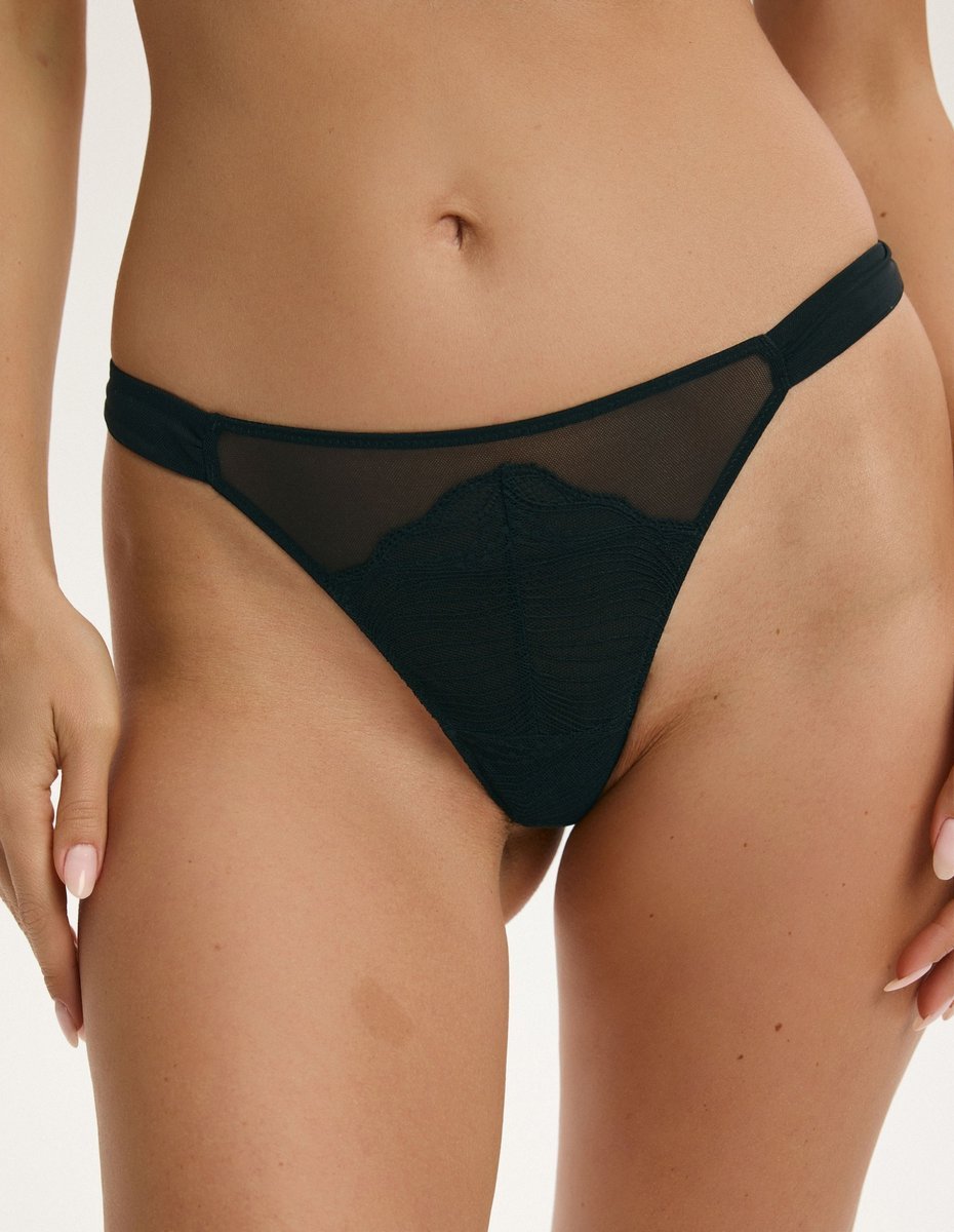 Majtki stringi CELEBRISY Esotiq czarny M
