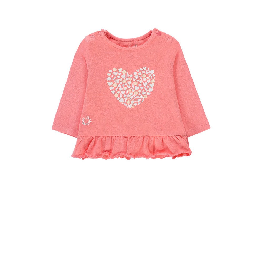 Dziewczęca bluzka z długim rękawem, różowy, rozmiar 56