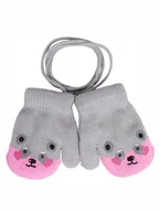 Rękawiczki dla dzieci - Rękawiczki Dziecięce Zimowe dla Dzieci Dziewczęce z Jednym Palcem 14 cm - miniaturka - grafika 1